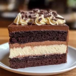 Tuxedo Cake – Triple Chocolate Mousse Cake