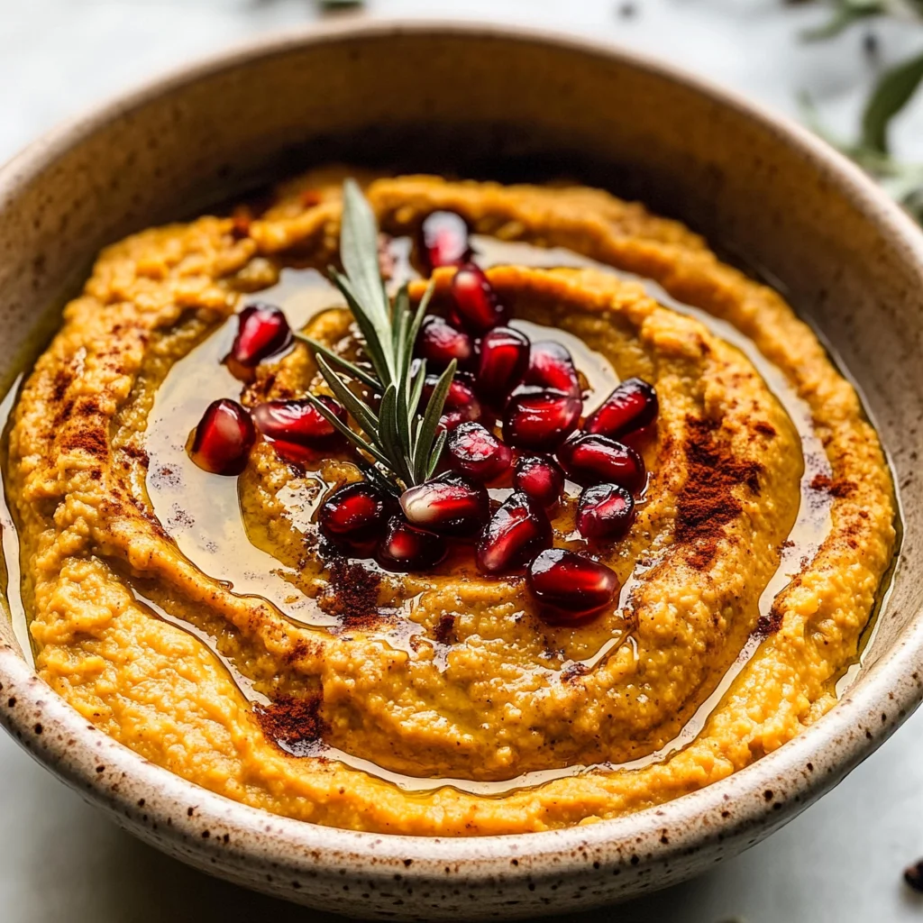 10-Minute Cozy & Creamy Pumpkin Hummus