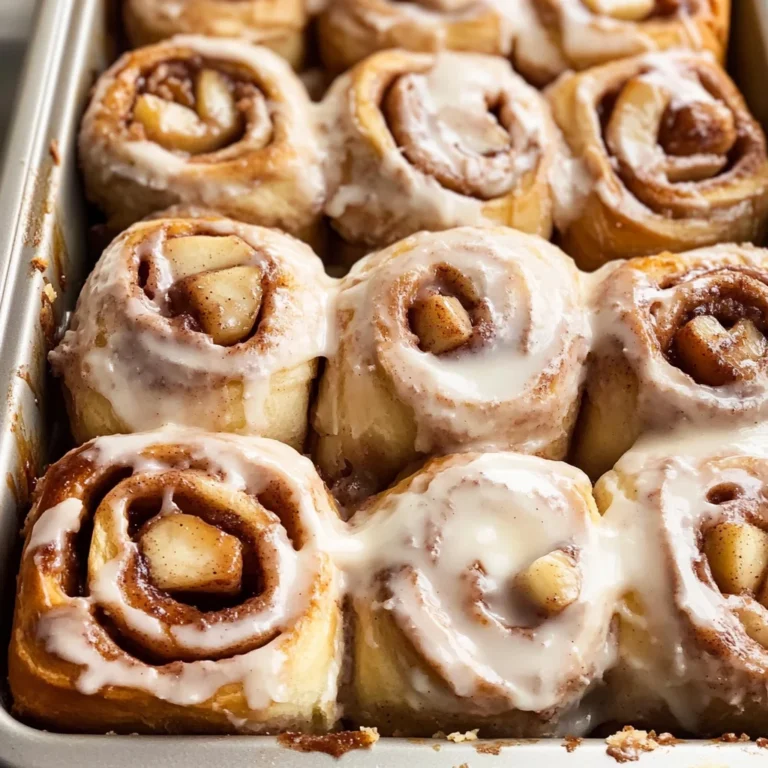 Apple Cinnamon Rolls with Apple Pie Filling