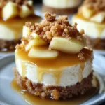 Apple Crisp Mini Cheesecakes