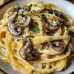 Caramelized Leek and Mushroom Gruyere Pasta