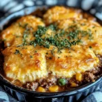 Cheddar Bay Ground Beef Cobbler