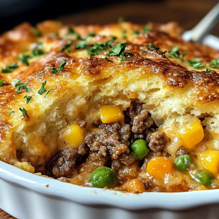 Cheddar Bay Ground Beef Cobbler