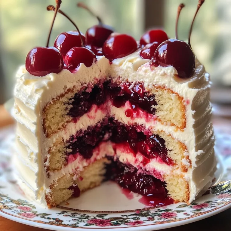 Cherry Layer Cake with Cherry Cream Cheese Frosting
