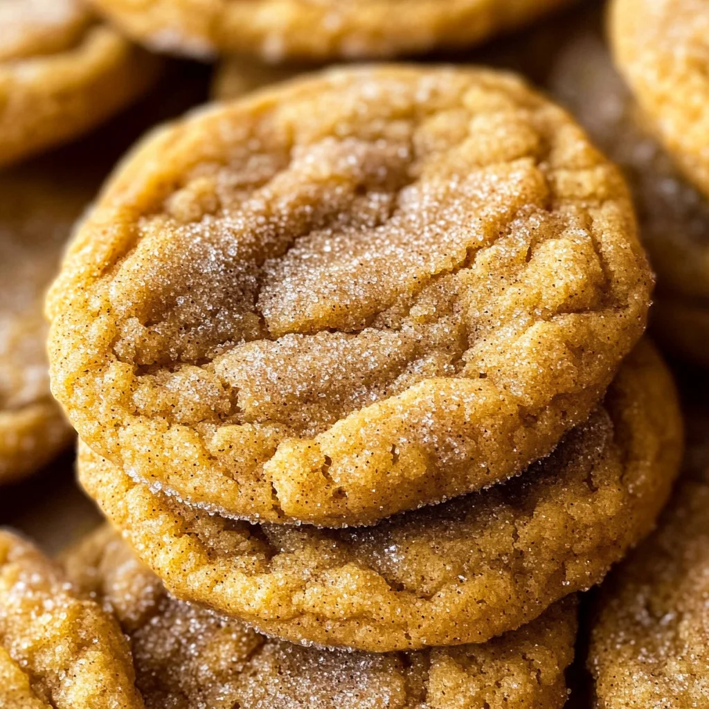 Chewy Pumpkin Snickerdoodle Cookies