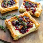 Cranberry Brie Tart with Pancetta & Thyme