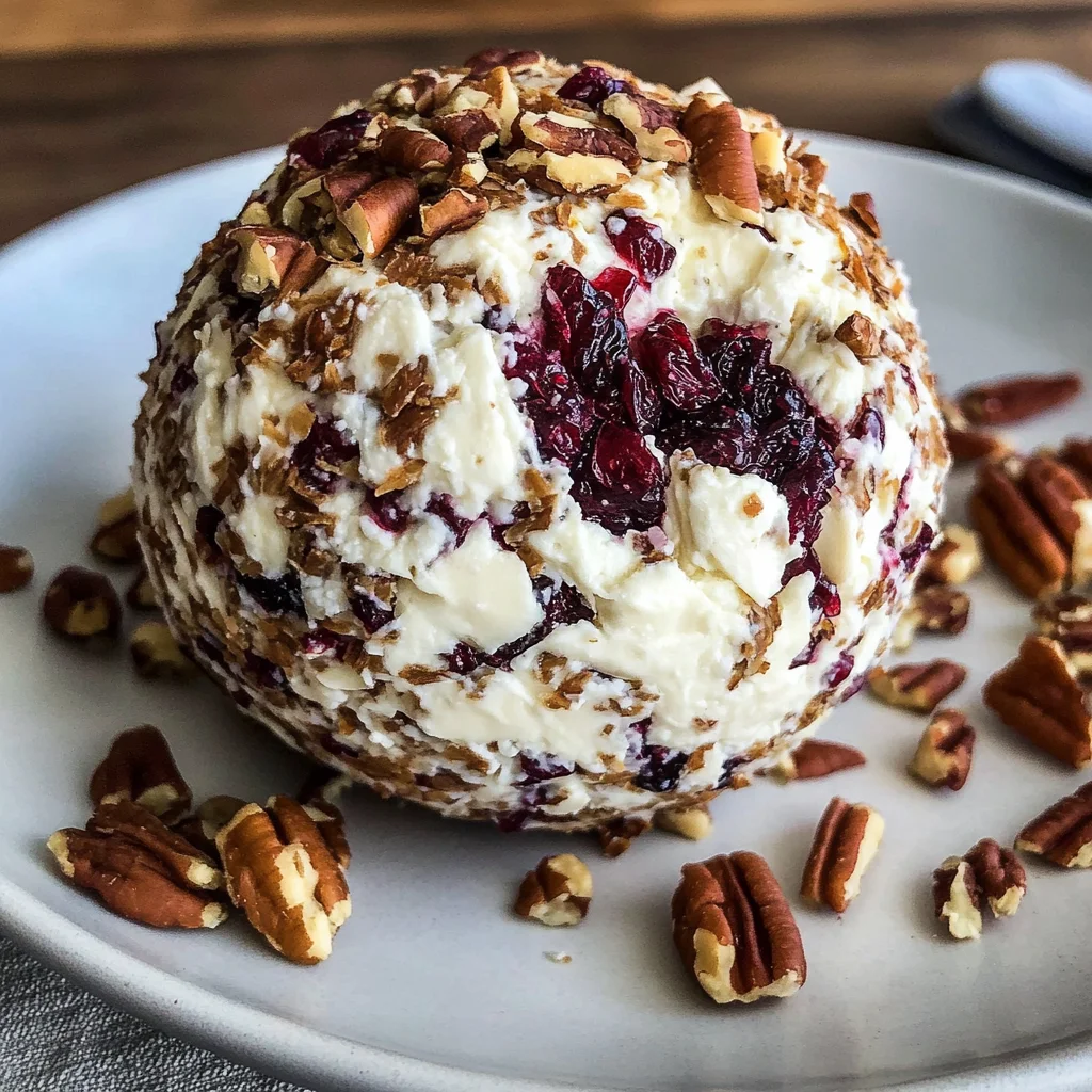 Cranberry Pecan Goat Cheese Ball