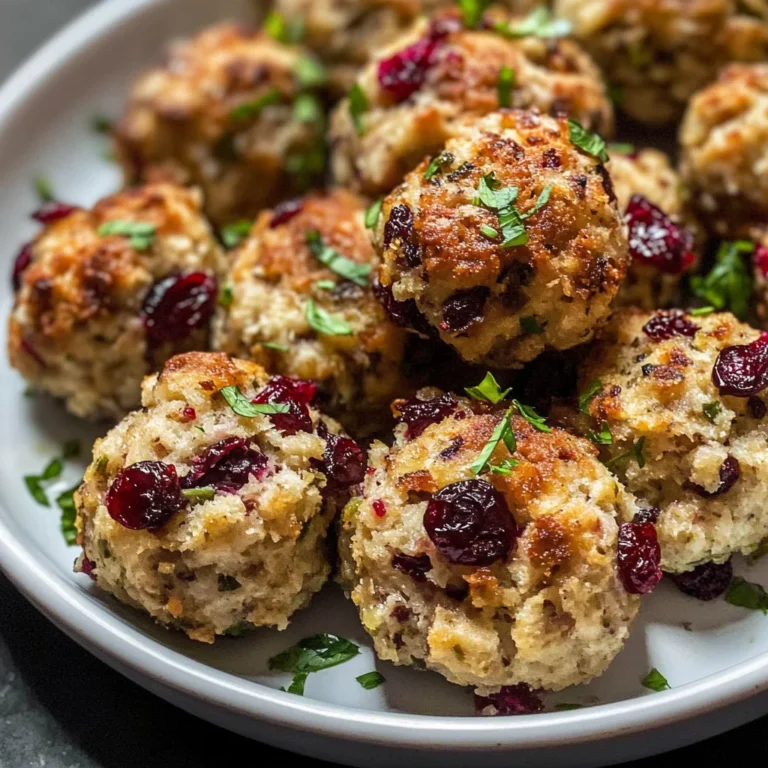 Cranberry & Turkey Stuffing Balls