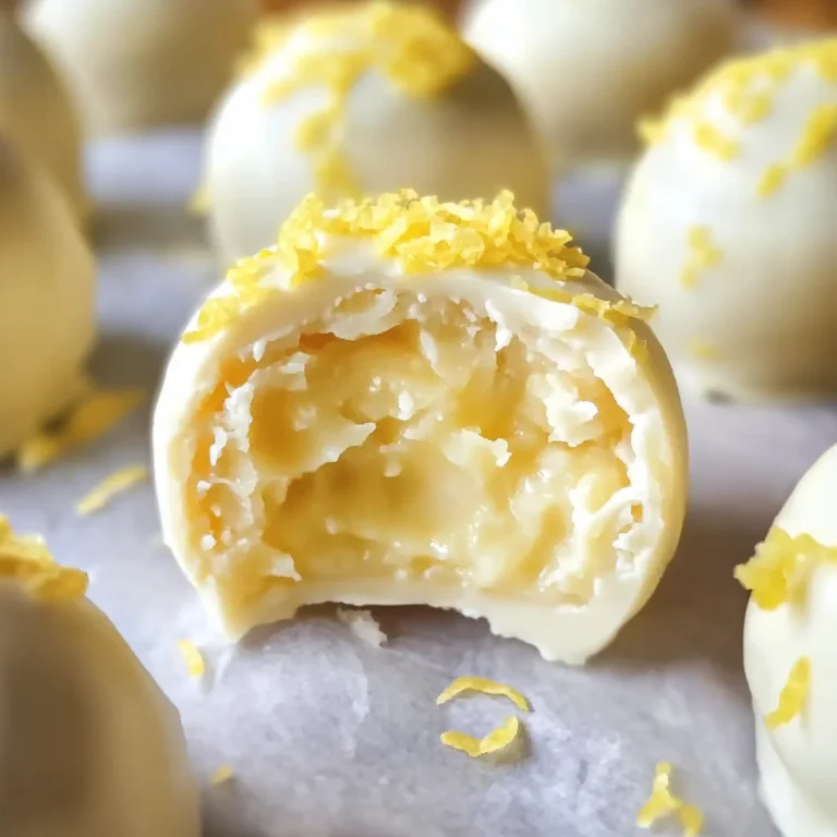 Creamy Lemon Truffles Recipe