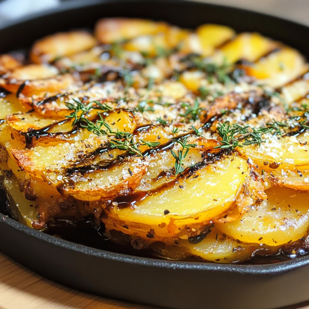 Crispy Balsamic-Thyme Potato Torte