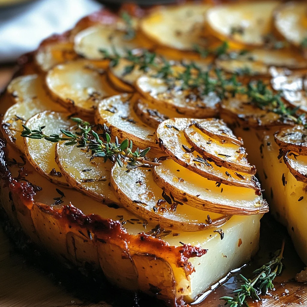 Crispy Balsamic-Thyme Potato Torte