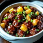 Crockpot Hawaiian Meatballs
