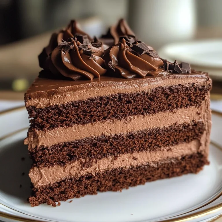 Easy Chocolate Mousse Cake Recipe