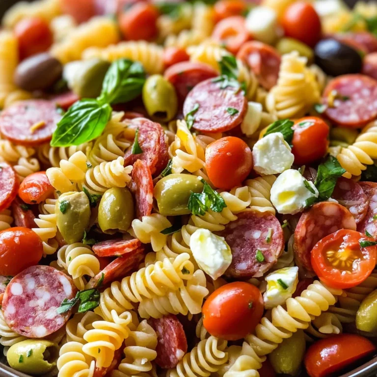Easy Italian Antipasto Pasta Salad
