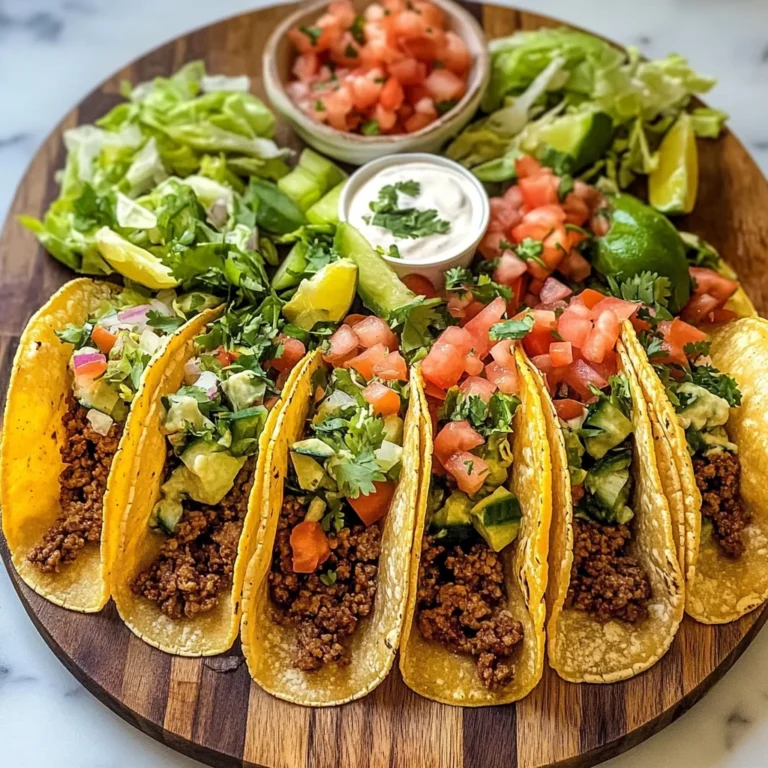 Easy Taco Recipe Dinner Board