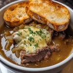 French Onion Beef Short Rib Soup