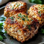 Garlic Parmesan Chicken Meatloaves