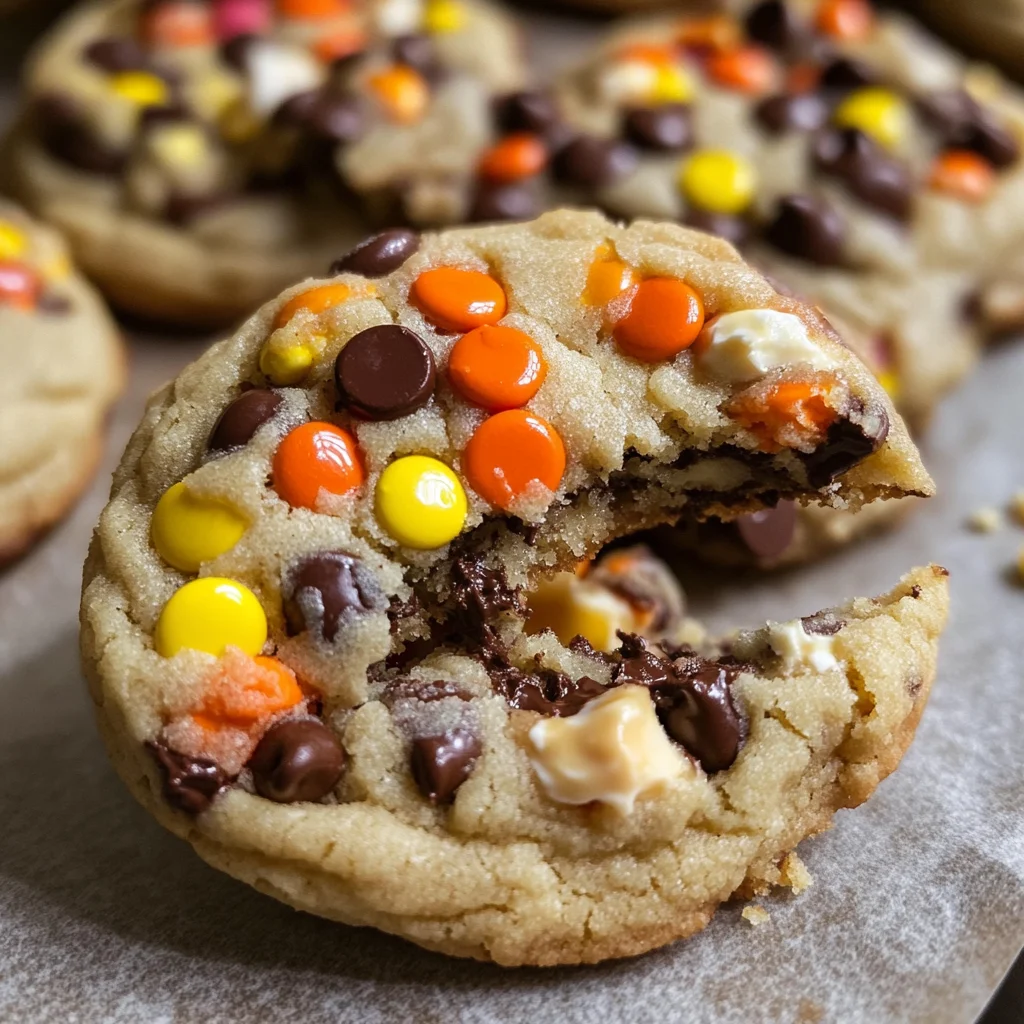 Gooey Reese’s Cheesecake Cookies