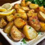 Greek Lemon Garlic Roasted Potatoes