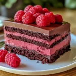 Heavenly Raspberry Chocolate Mousse Cake