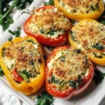 Herby Ricotta Stuffed Peppers
