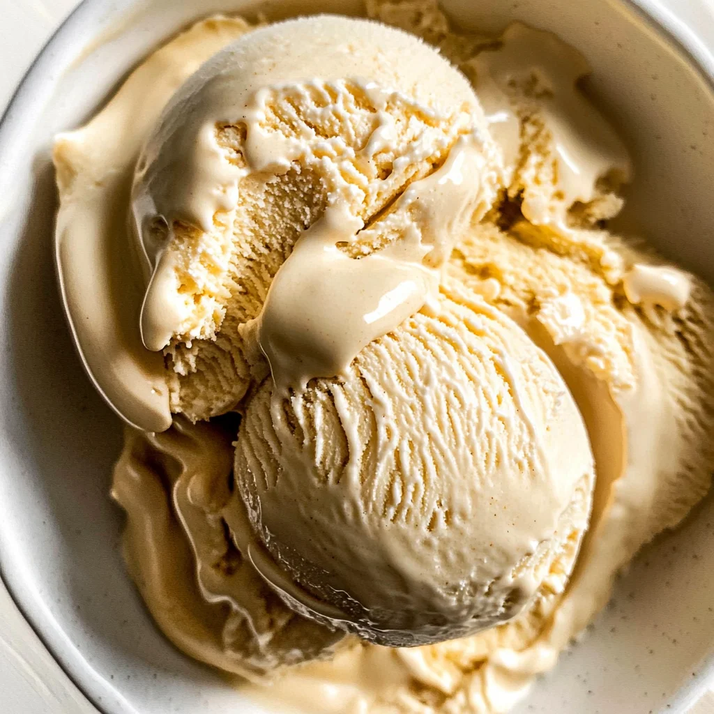 Homemade Maple Ice Cream
