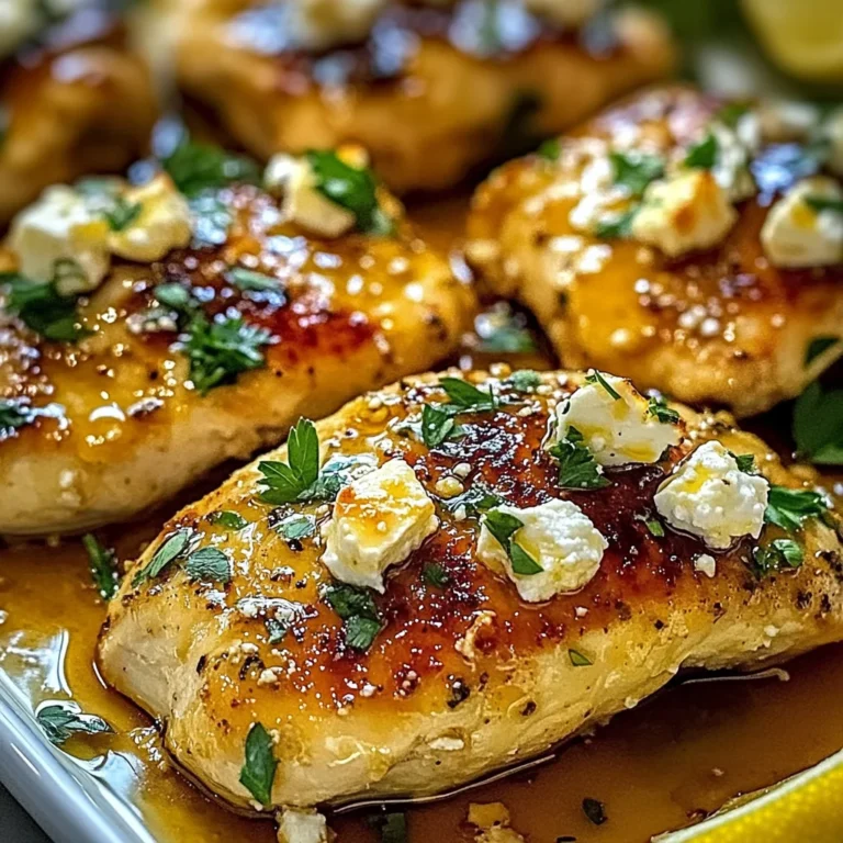 Hot Honey Feta Chicken Dish: A Deliciously Spicy and Savory Recipe