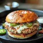 Jalapeño Popper Turkey Burgers