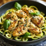 Lemon Garlic Chicken Zoodles