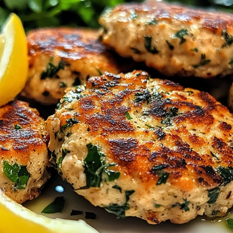 Mediterranean Chicken Patties