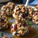 Mini Cranberry Pecan Goat Cheese Balls