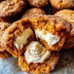 Pumpkin Muffins with Maple Cream Cheese Filling