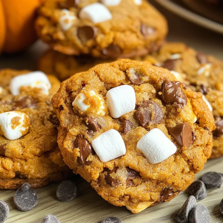 Pumpkin S'mores Cookies