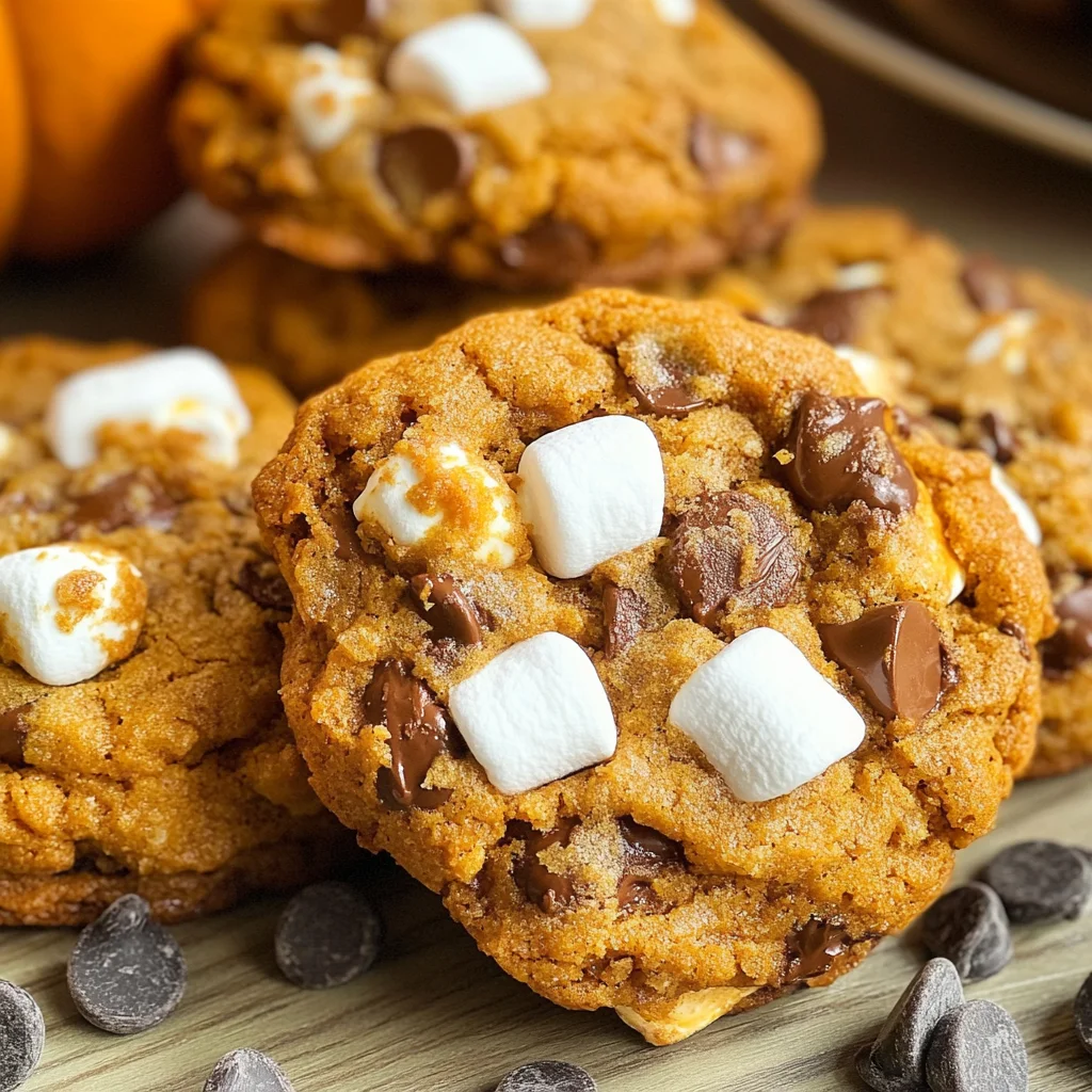 Pumpkin S'mores Cookies