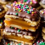Ritz Cracker Caramel Chocolate Bites