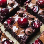 Roasted Chocolate Cherry Brownies
