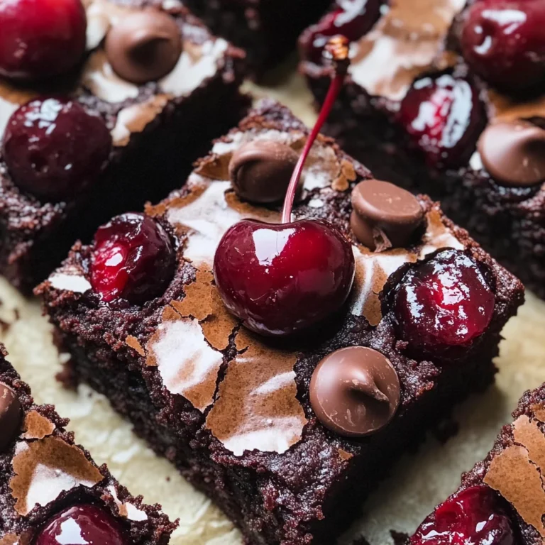 Roasted Chocolate Cherry Brownies