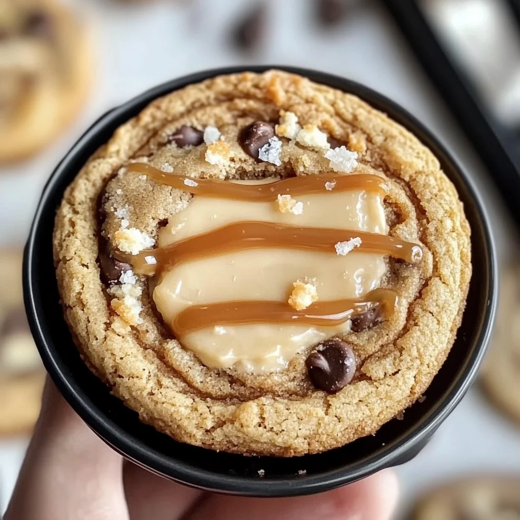 Salted Caramel Cheesecake Cookies