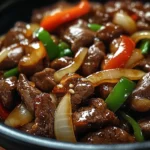 Sizzling Chinese Pepper Steak with Onions