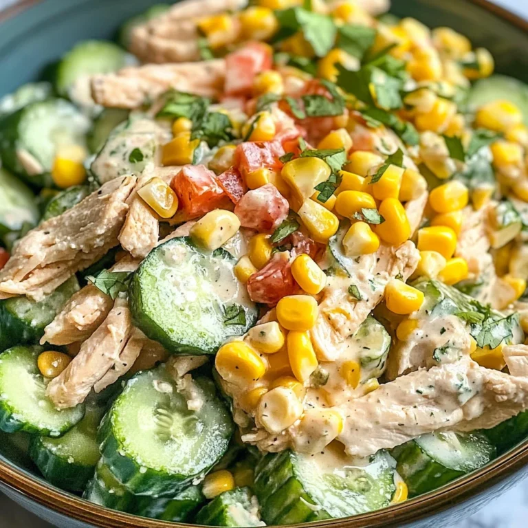 Street Corn Creamy Cucumber Salad