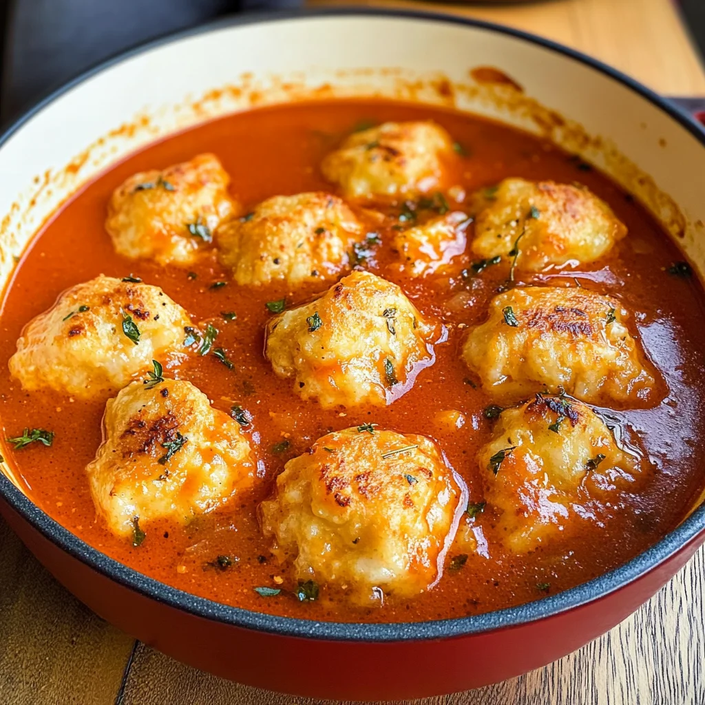 Tomato Dumpling Soup