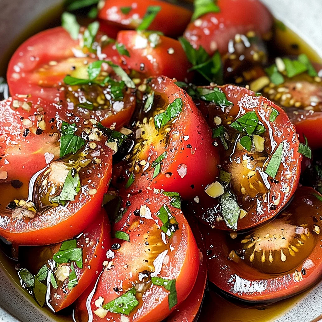 Zesty Marinated Tomatoes