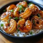 20 Minute Honey Garlic Shrimp & Rice Bowl