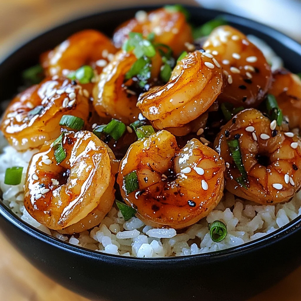 20 Minute Honey Garlic Shrimp & Rice Bowl