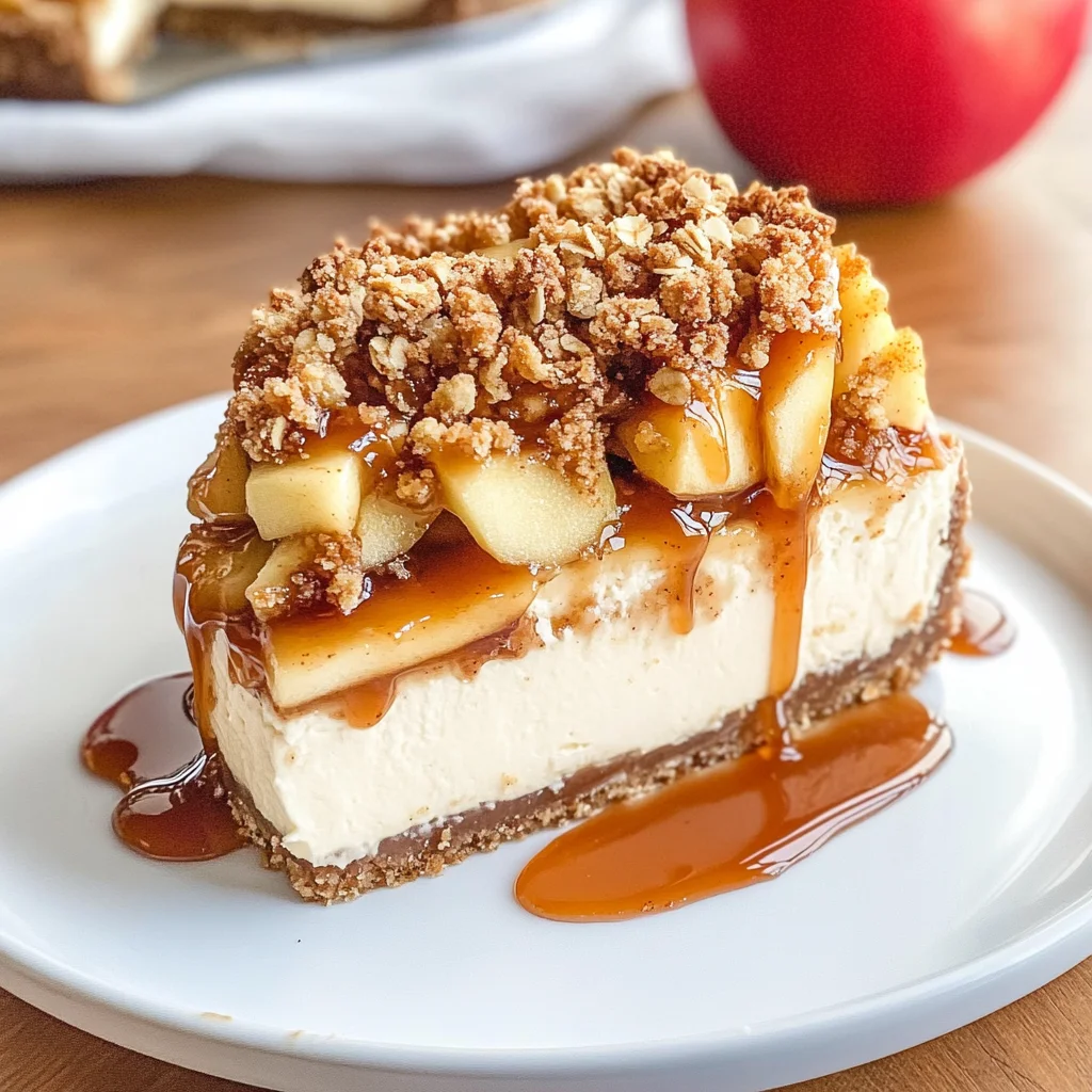 Apple Crisp Cheesecake