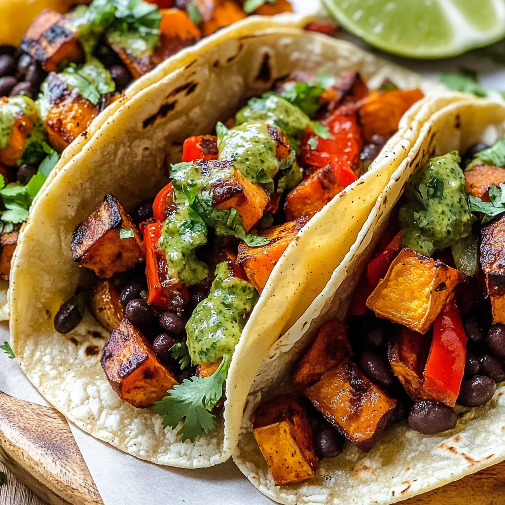 Black Bean Sweet Potato Tacos Recipe