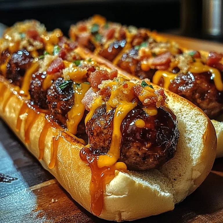 Bourbon BBQ Turkey Bacon Cheeseburger Meatball Subs Ready in 30 Minutes