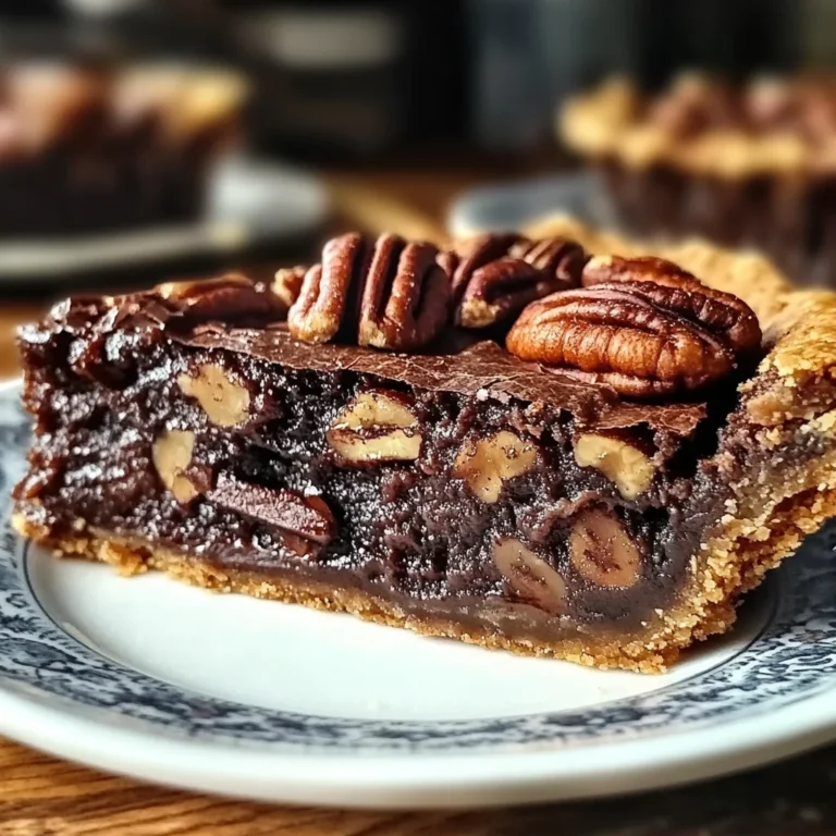 Brownie Pecan Pie