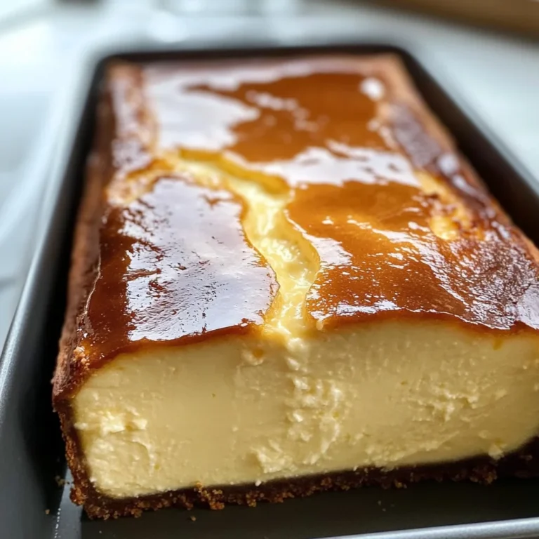 Burnt Basque Cheesecake in a Loaf Pan