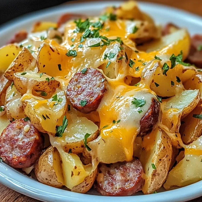 Cheesy Ranch Potatoes and Smoked Sausage